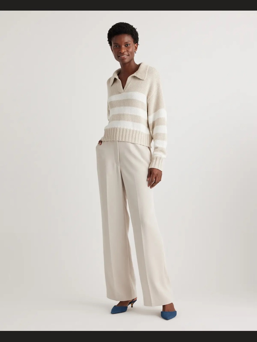Quince stretch Crepe classic Trousers